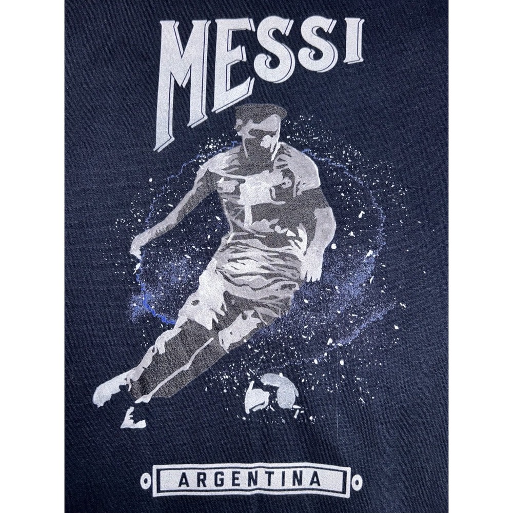 Messi Brand Blue Lionel Messi Argentina Football Sweatshirt Men's Medium
